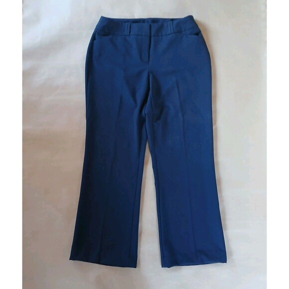Alfani Womens Dress Pants Size 6S Navy Blue Career Slacks Trousers Basic Work - Picture 1 of 12